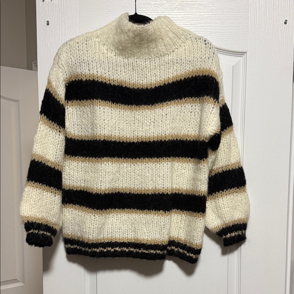 Revolve Cozy Striped Turtleneck Sweater